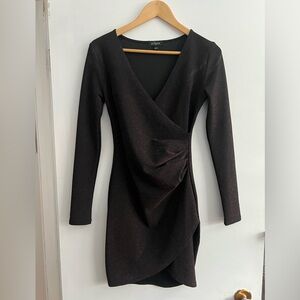XS Eclipse Sparkle Brown Dress